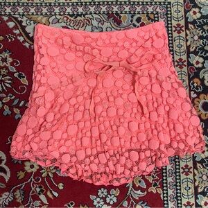Y2K Hot Sauce Pink Polka Dot Lace Skirt 💗